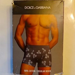 DOLCE & GABBANA cotton regular boxers w/dice.NWT